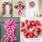 Hot Pink Decorative Mesh Ribbbon Rolls, Fabric Mesh with Foil